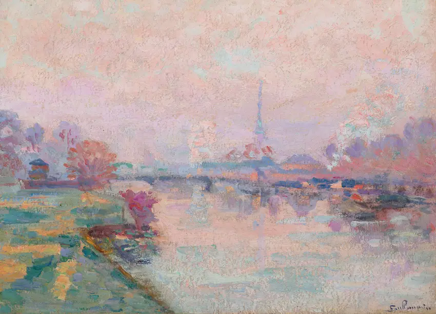 La Tour Eiffel à Paris (circa 1900)